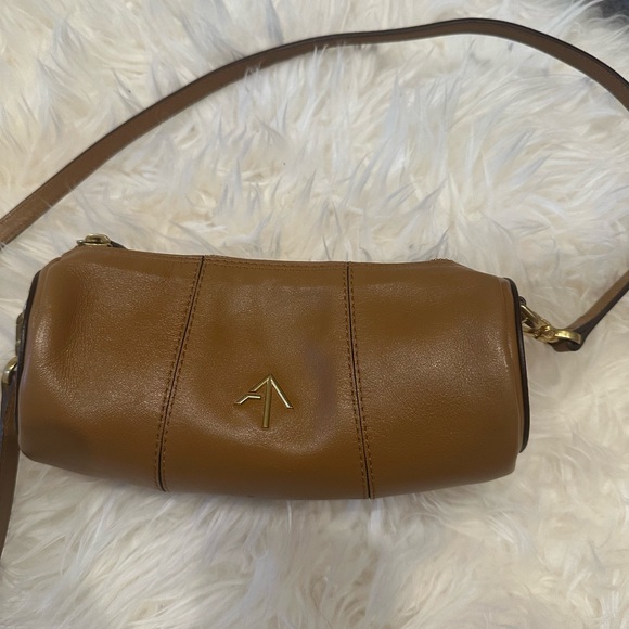 Manu Atelier Mini Cylinder Leather Crossbody Bag - Picture 1 of 5